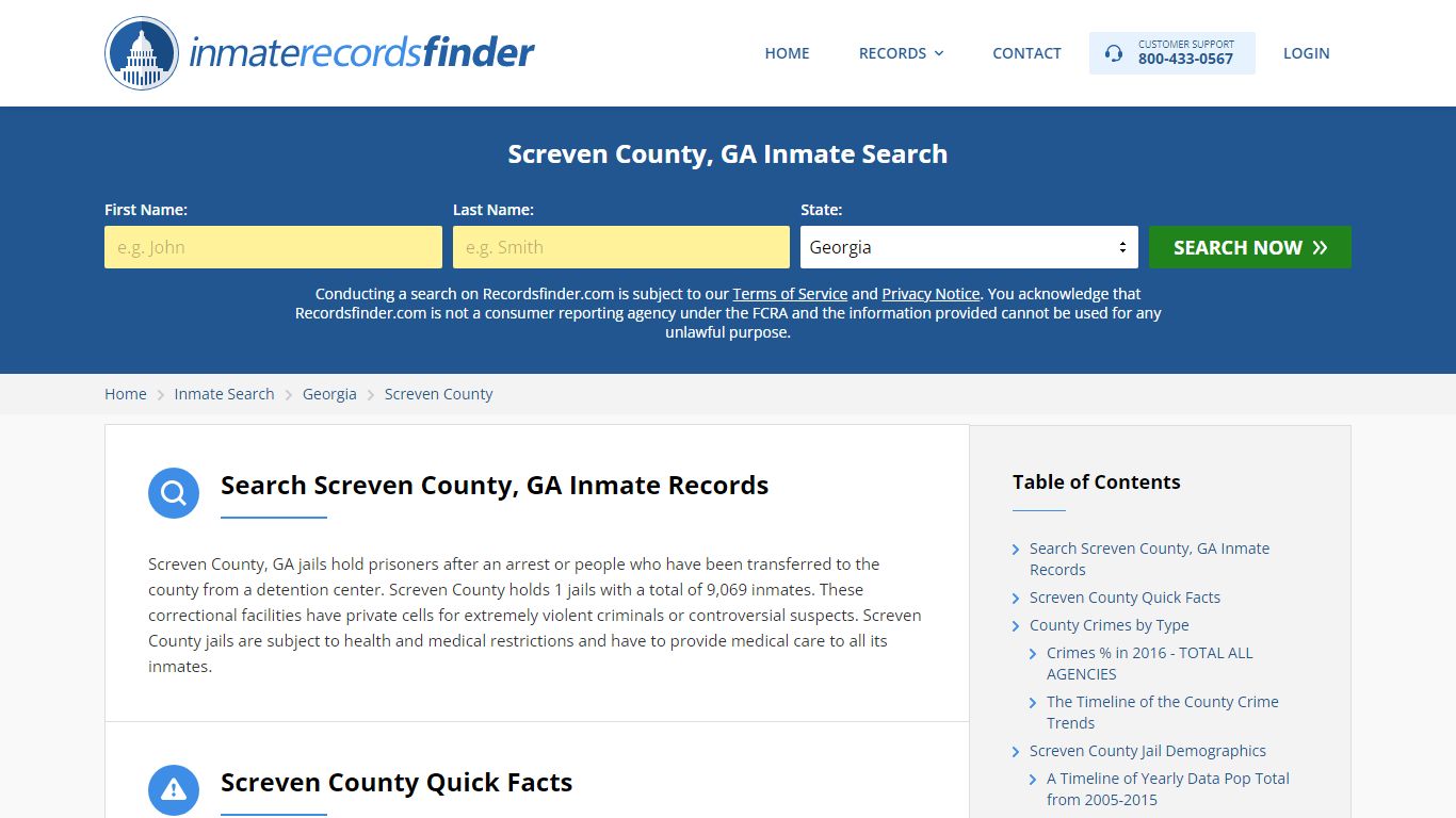Screven County, GA Inmate Lookup & Jail Records Online